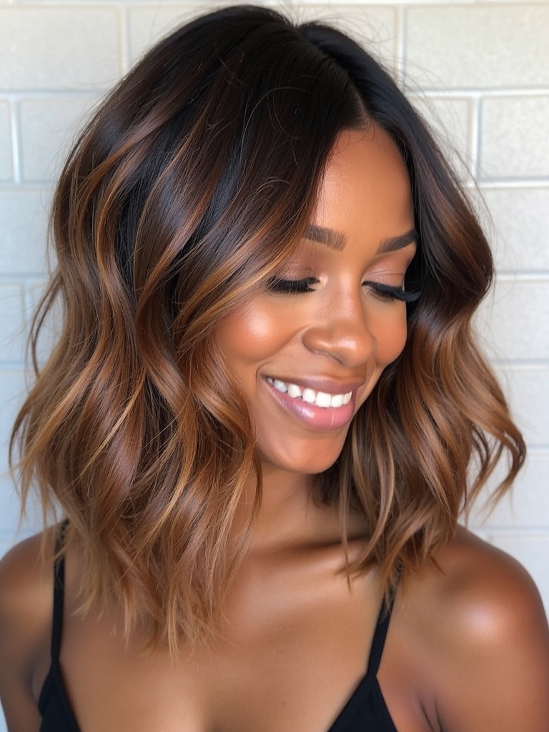 40 Edgy Hair Color Ideas Copper Bronzed Copper Ribbon Highlights