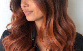40 Edgy Hair Color Ideas Copper Copper Ombre on Long Waves