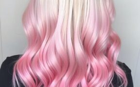 40 Pink Hair Color Ideas in the Back Ice Blonde with Pink Streaks