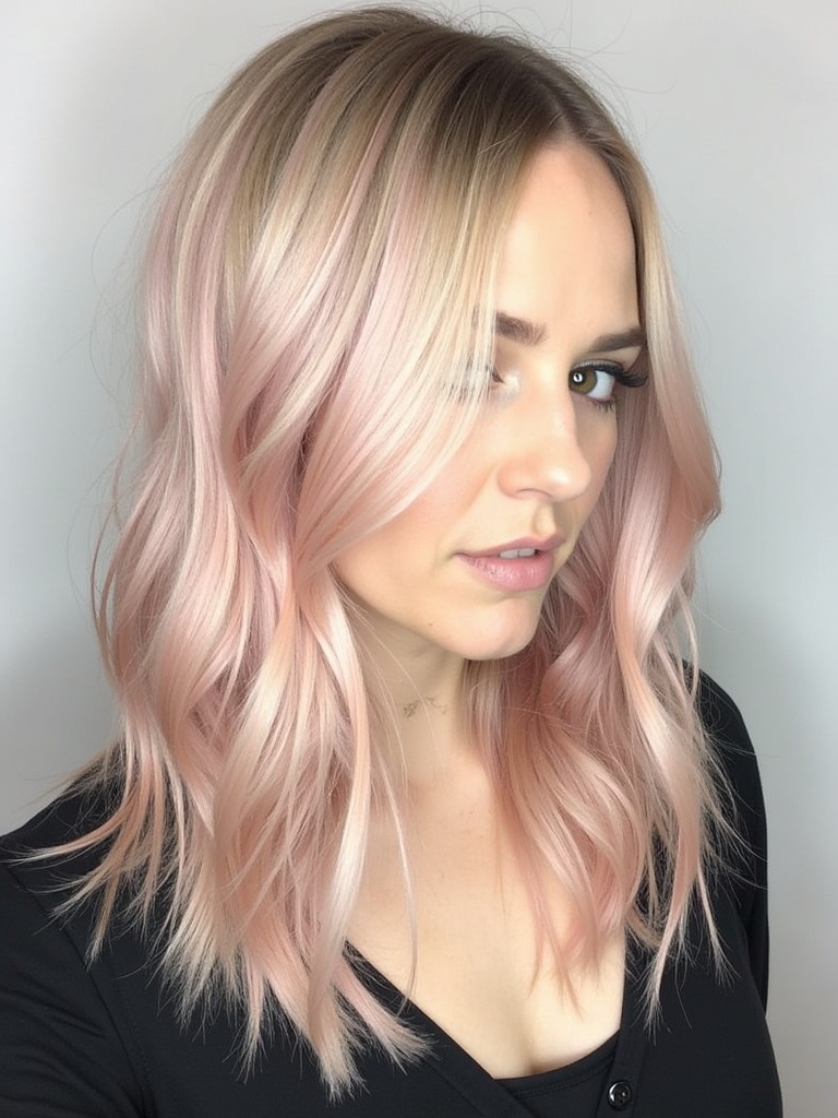 51 Platinum Blonde Hair Color Ideas Fresh New Look Platinum Blonde with Rose Gold Lowlights