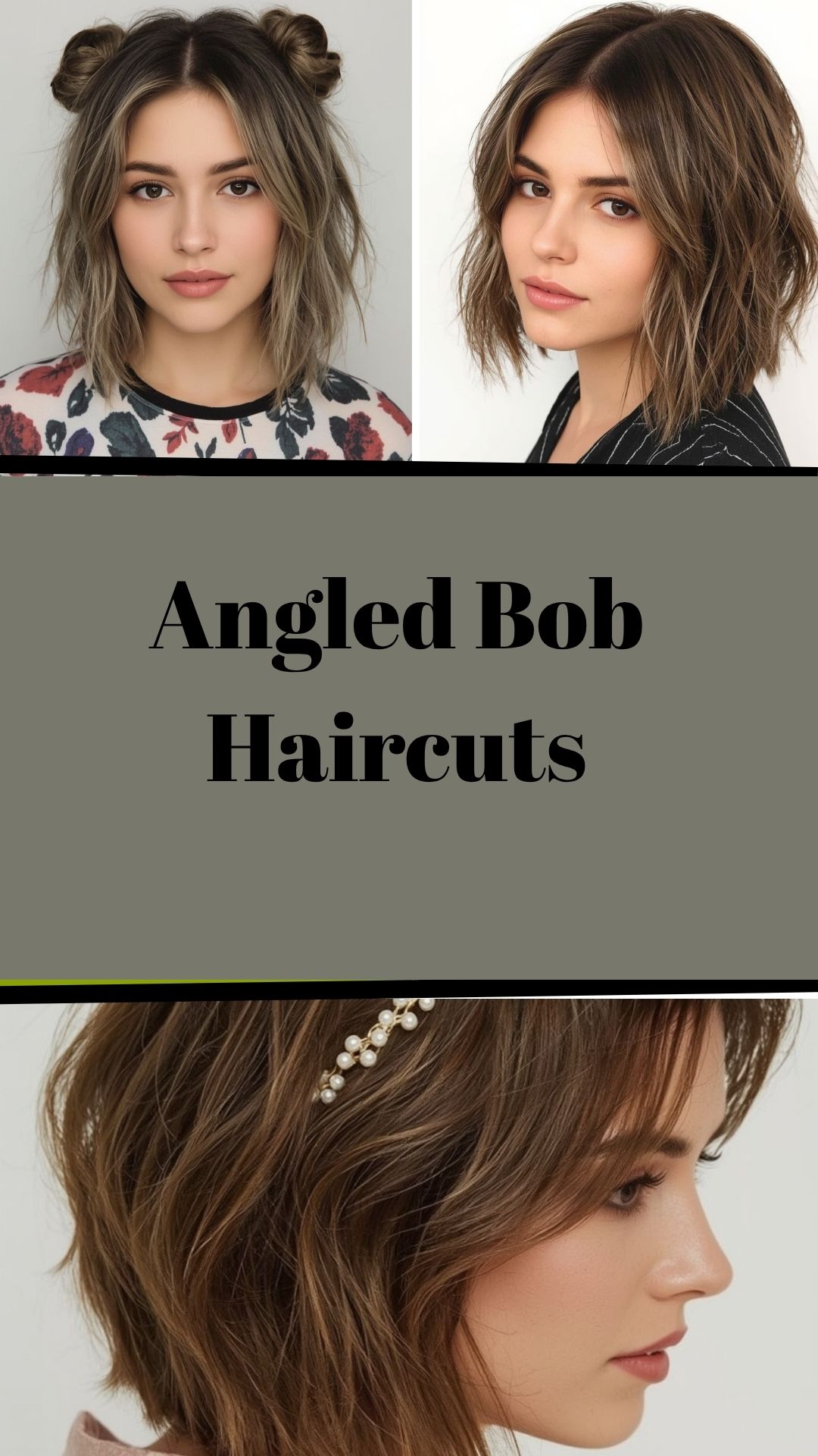 Angled Bob Haircut with a Scarf2