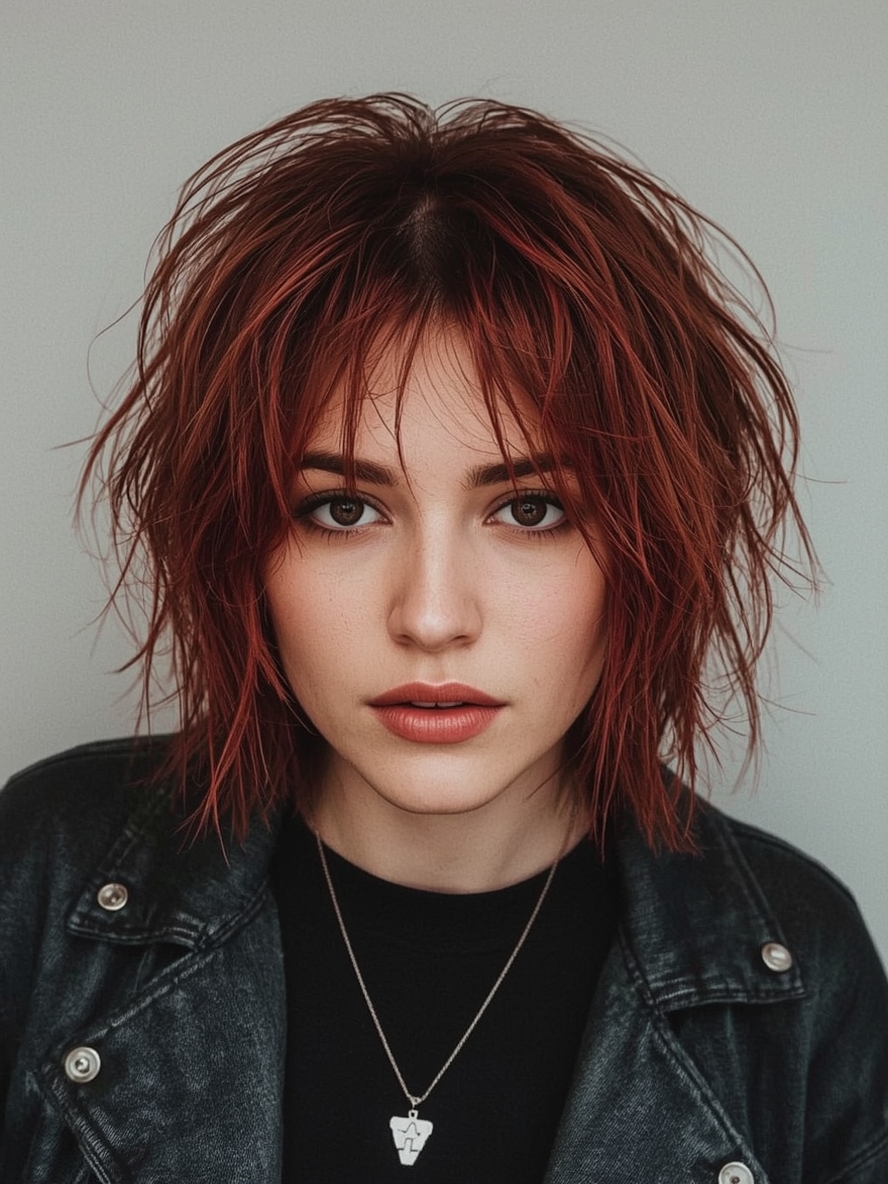 Artistic Short Messy Haircuts For Women The Textured Crop With Bold Color