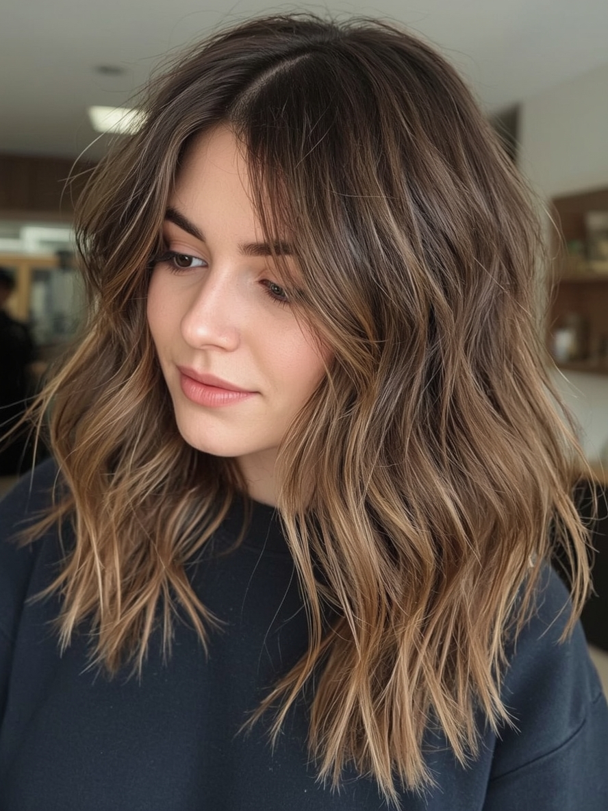Bold Caramel Balayage Highlights