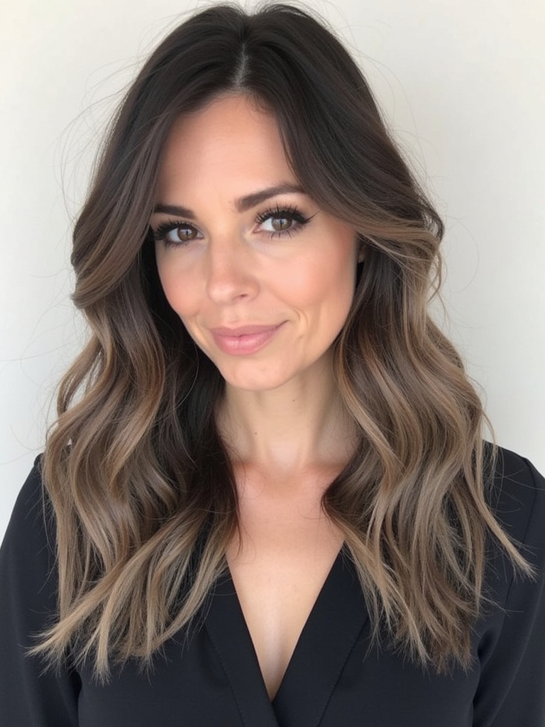 Brunette Balayage Hair Ashy Toned Perfection
