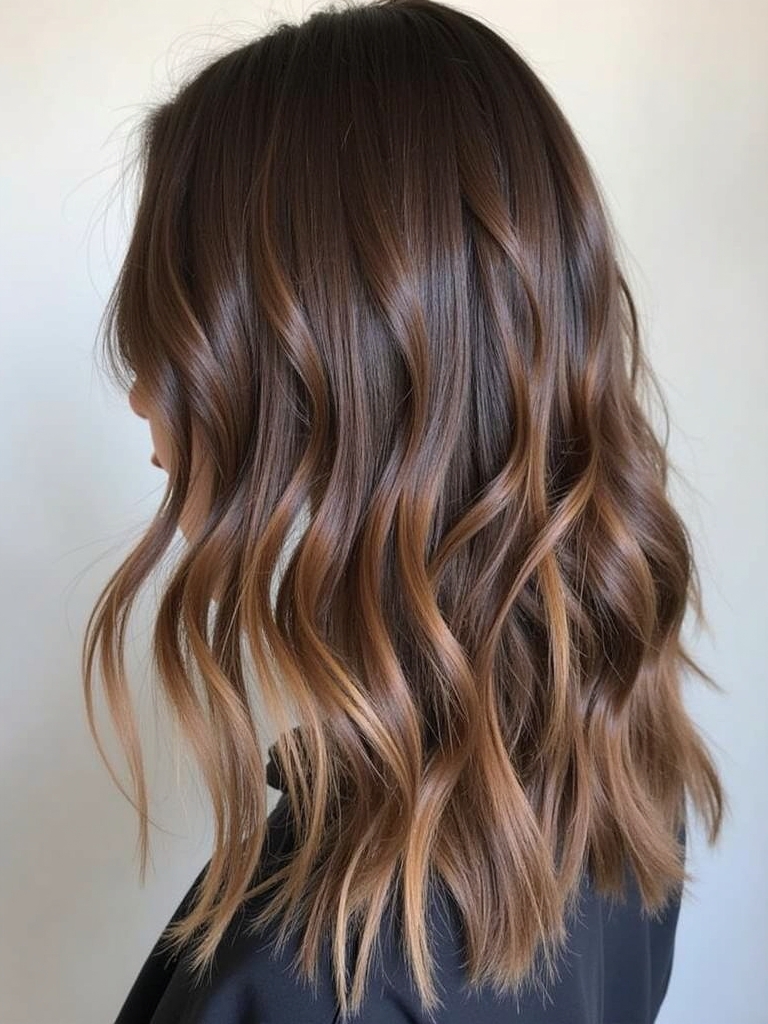 Brunette Balayage Hair Babylights