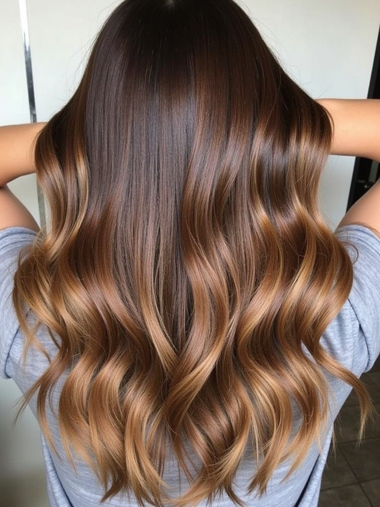 Brunette Balayage Hair Ecaille