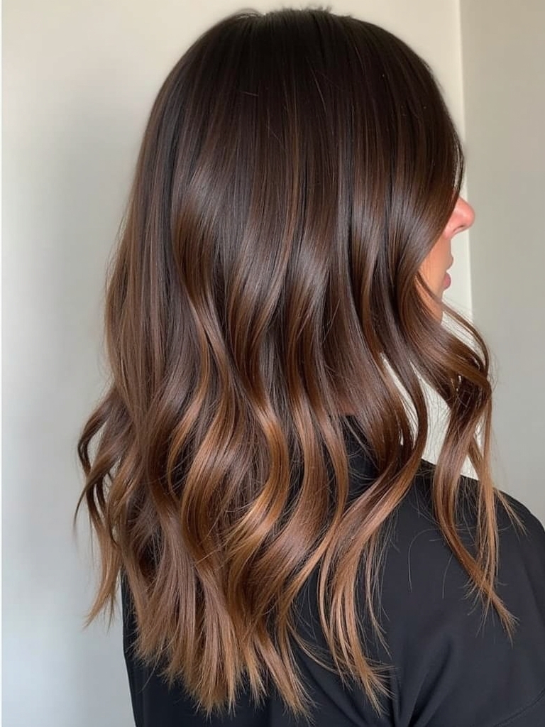 Brunette Balayage Hair Multi Dimensional Brunette