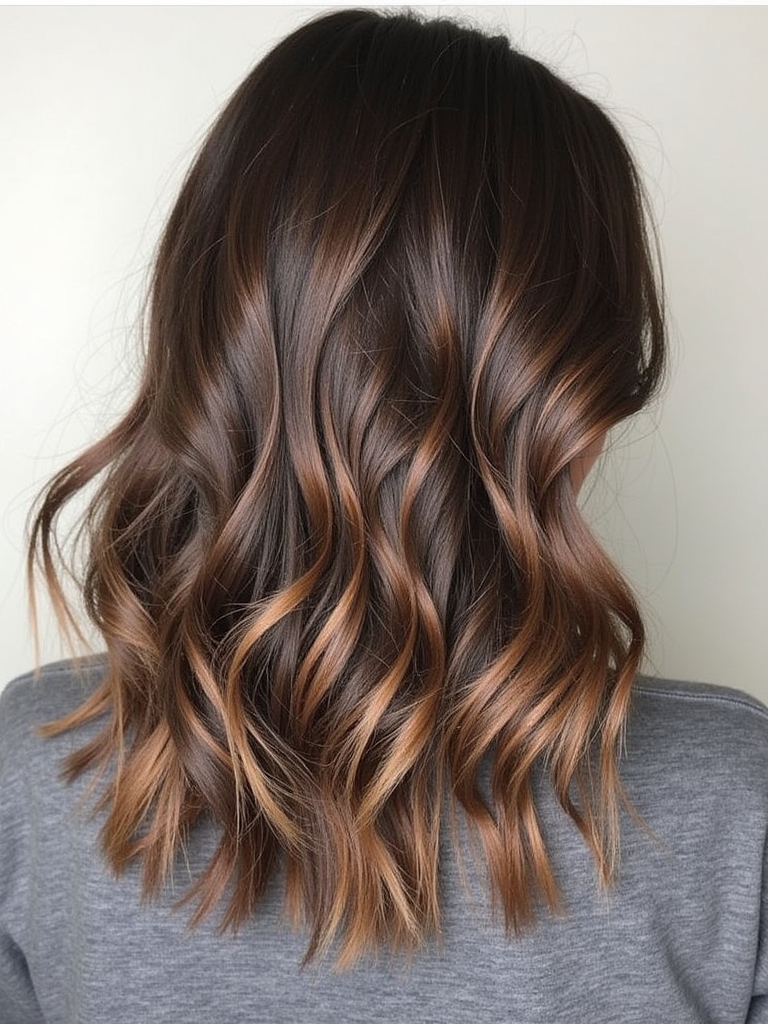Brunette Balayage Hair Textured Balayage