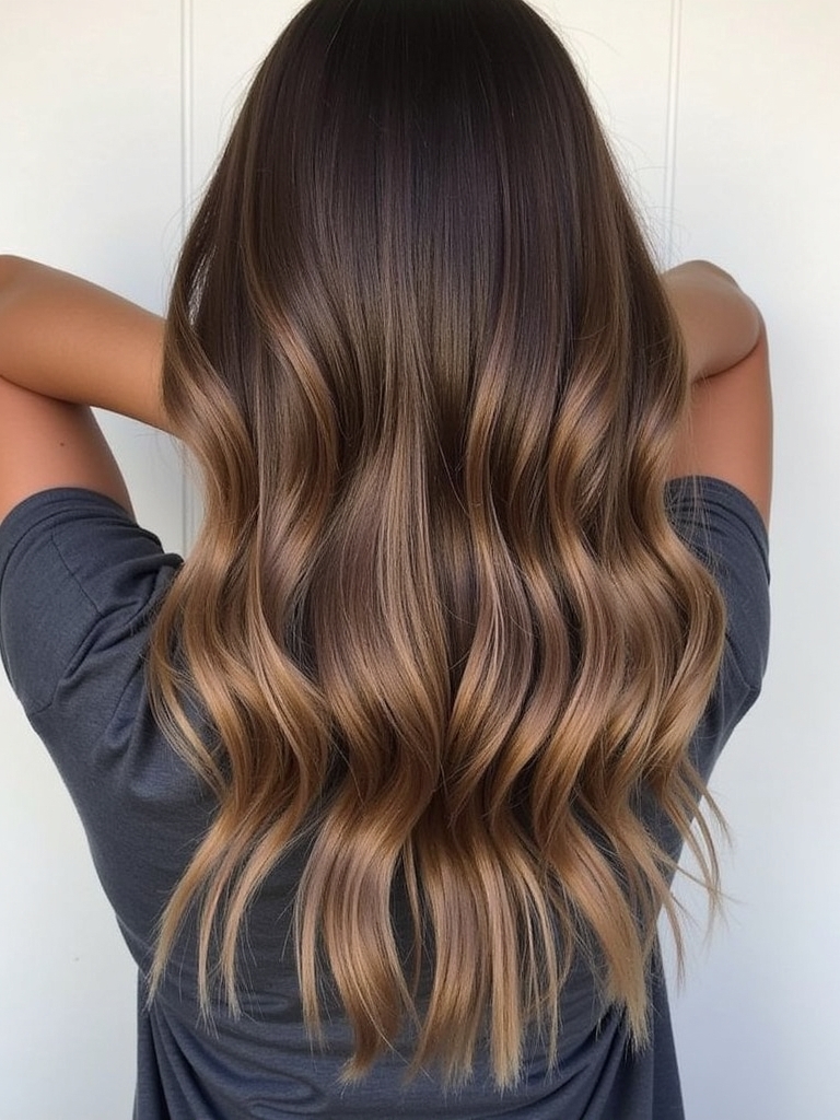 Brunette Balayage Hair Underlights
