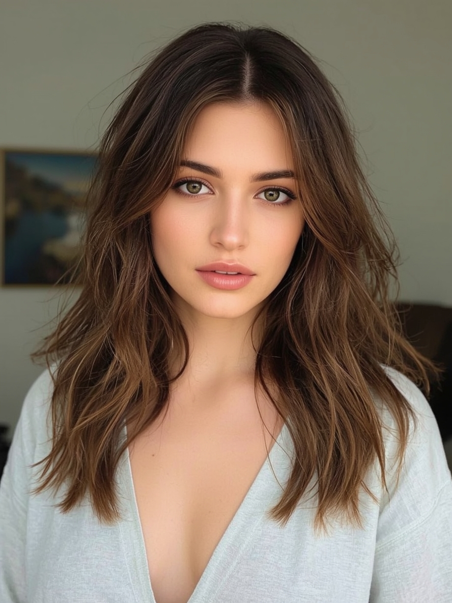 Brunette Summer Hair 2025 Chestnut Swirl