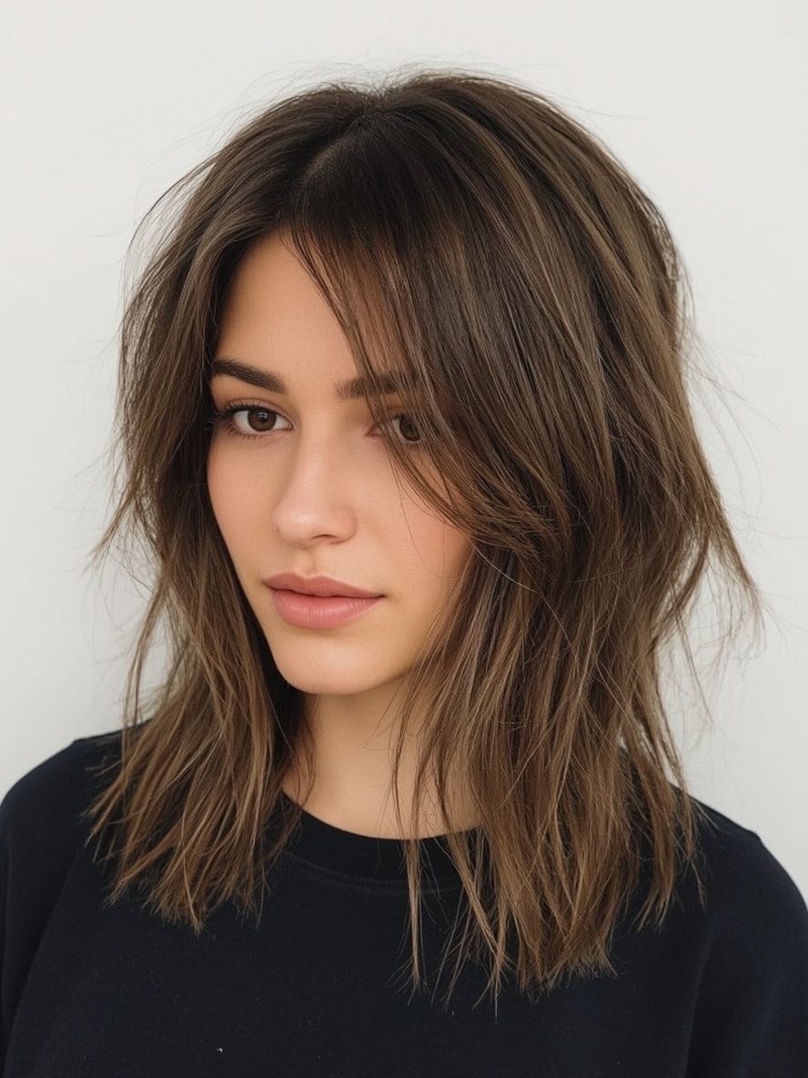 Brunette Summer Hair 2025 Face Framing Layers