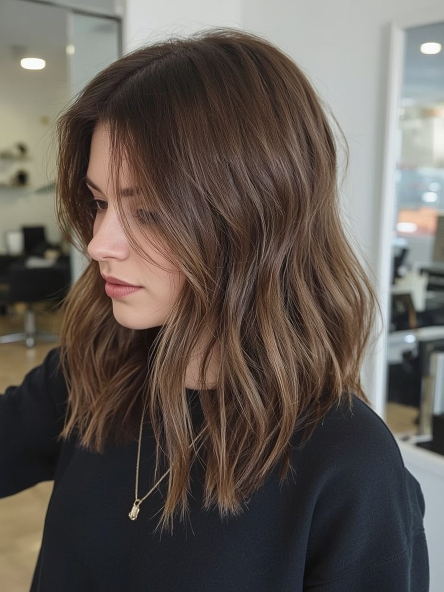 Brunette Summer Hair 2025 Long Bob