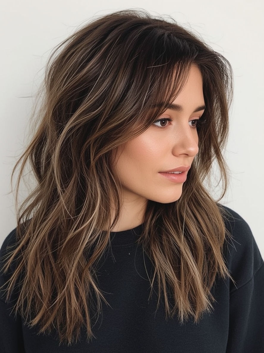 Brunette Summer Hair 2025 Maple Syrup Streaks