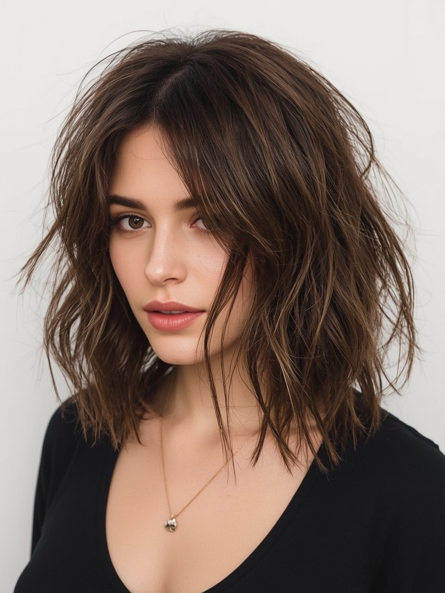 Brunette Summer Hair 2025 Shag