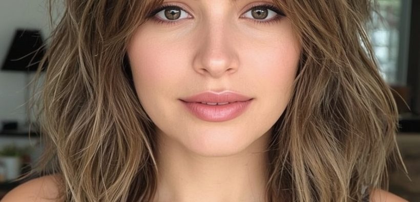 Butterfly Haircut Long Hair For Round Face Face Framing Feathered Layers