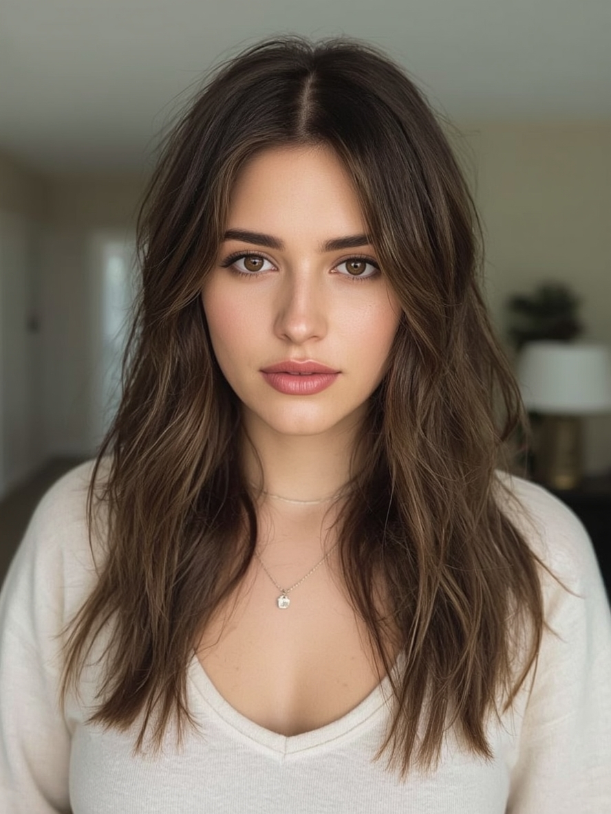 Caramel Balayage Face Frame