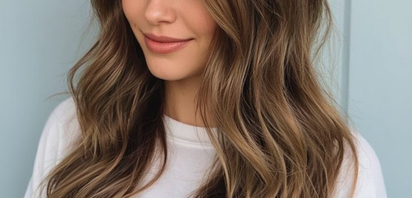 Caramel Balayage Waves for Long Hair