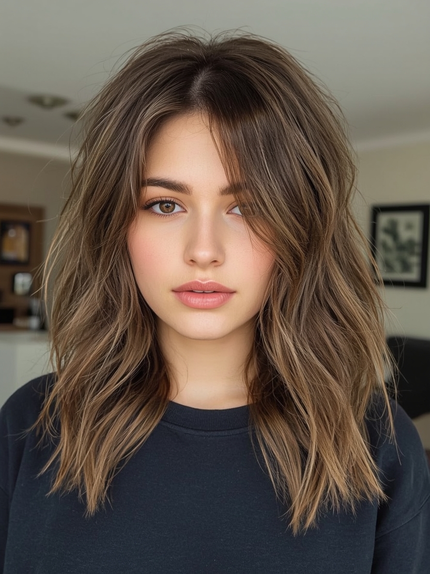 Caramel Face Framing Layers