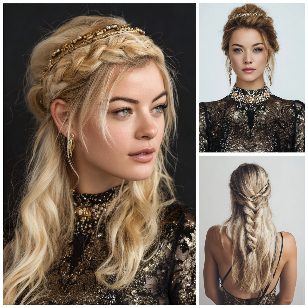 Glam Hair Braided Crown