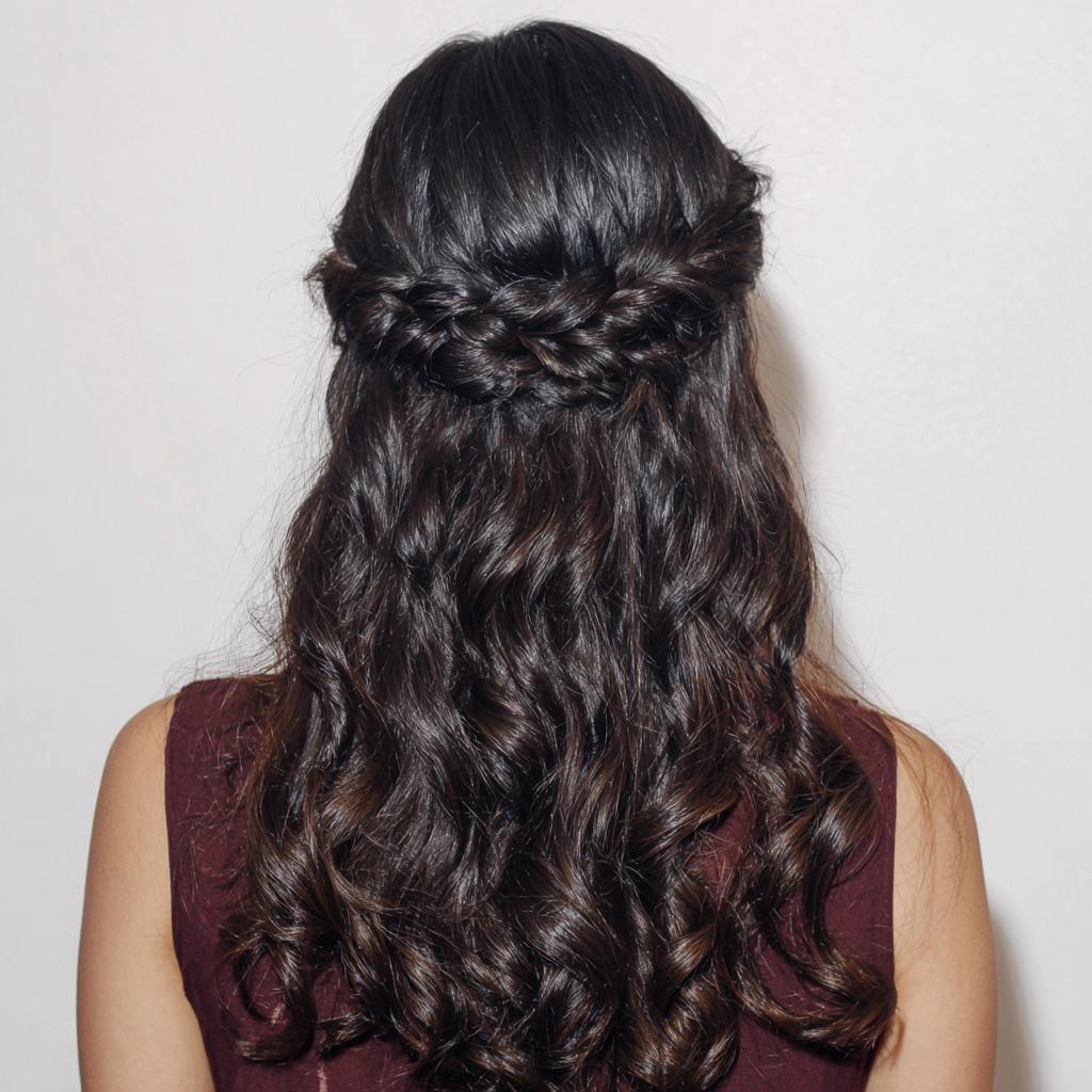 Glam Hair Waterfall Braid