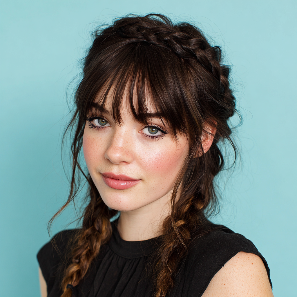 Graduation Hairstyles Braided Bangs