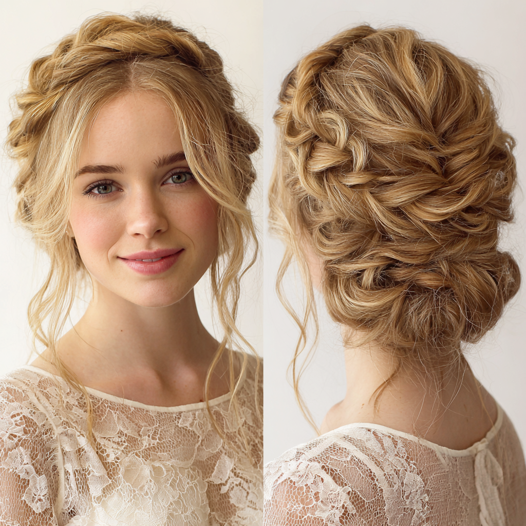 Graduation Hairstyles Braided Updo