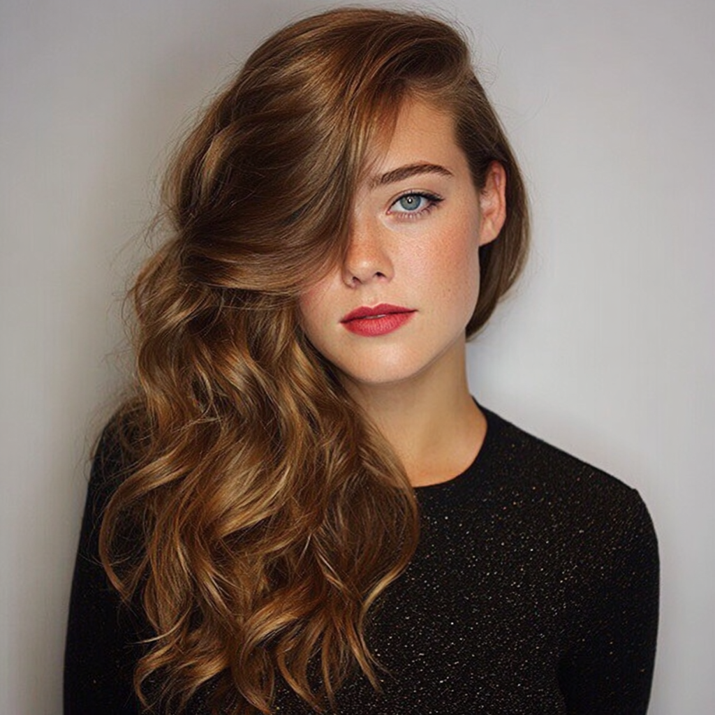 Graduation Hairstyles Deep Side Part with Volume