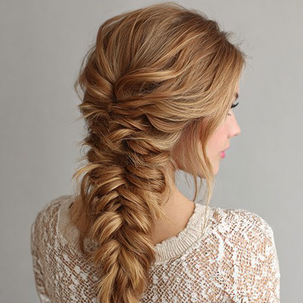Graduation Hairstyles Fishtail Braid
