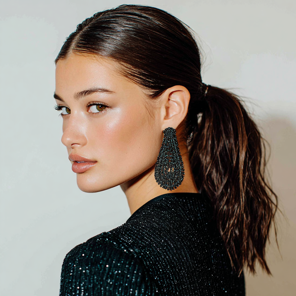 Graduation Hairstyles Textured Low Ponytail