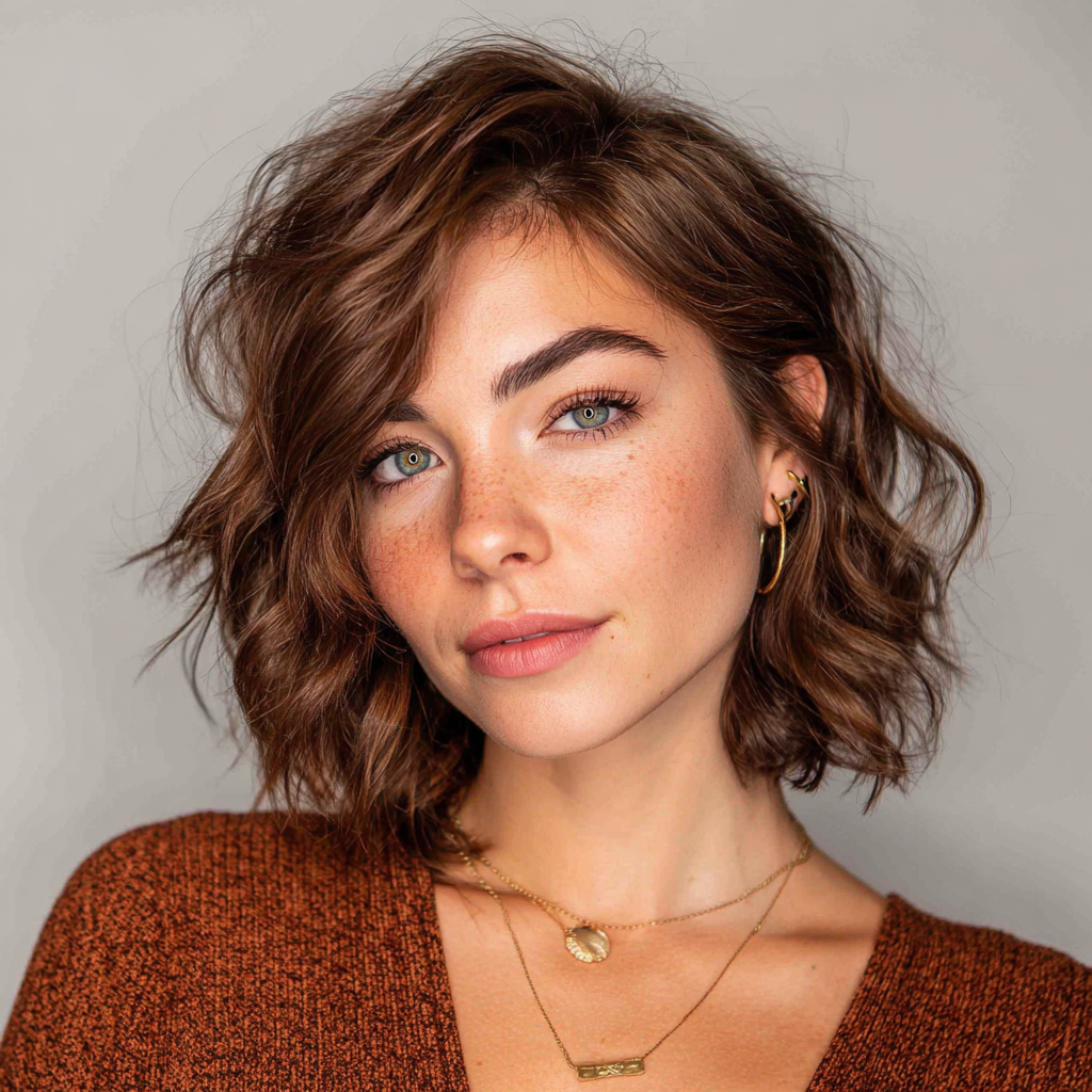 Graduation Hairstyles Wavy Bob with Side Part