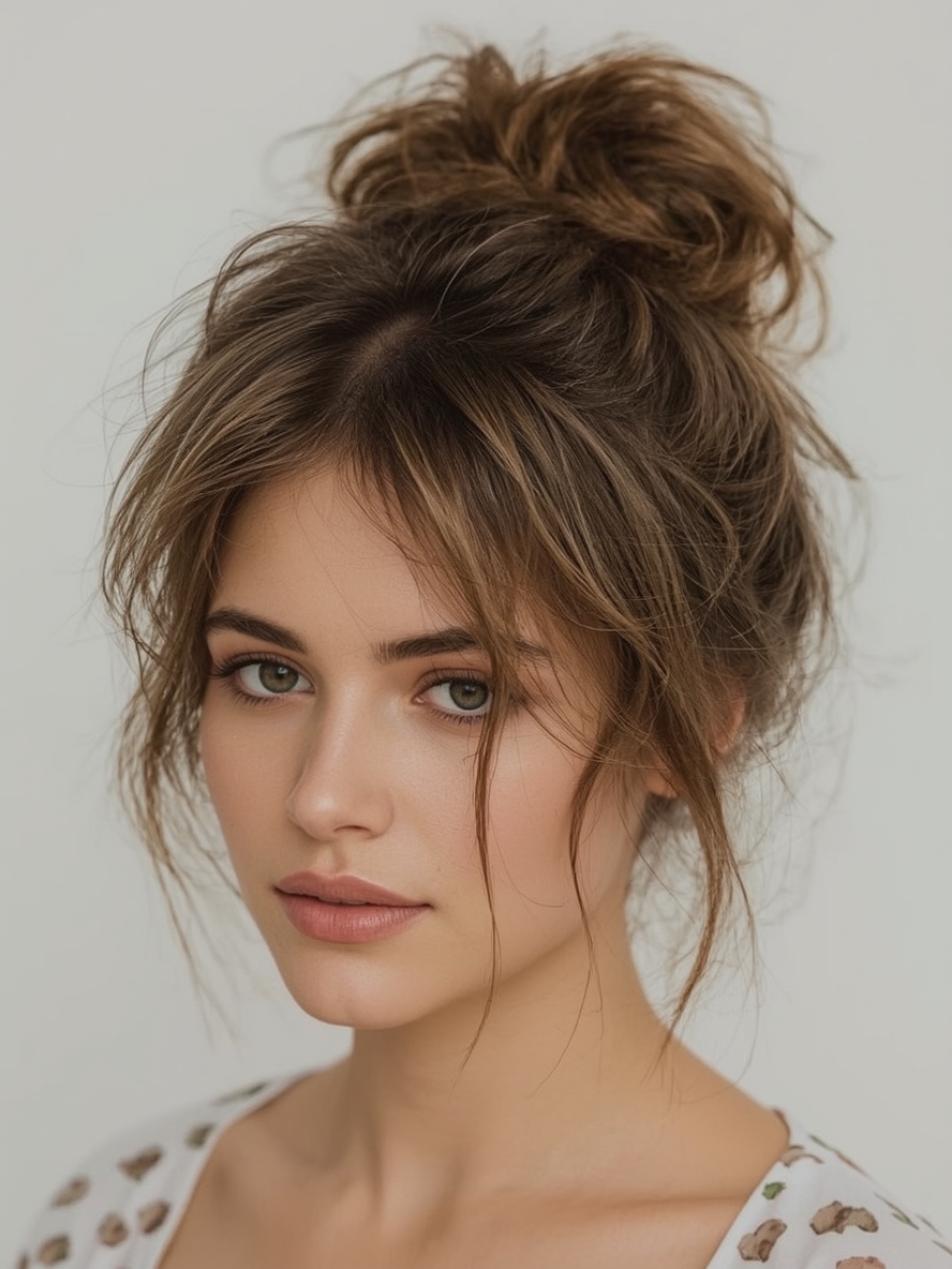 Guest Hair Sleek Middle Part with Tucked Hair