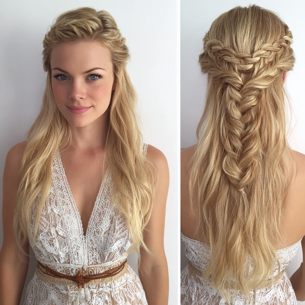 Hair Looks Waterfall Braid