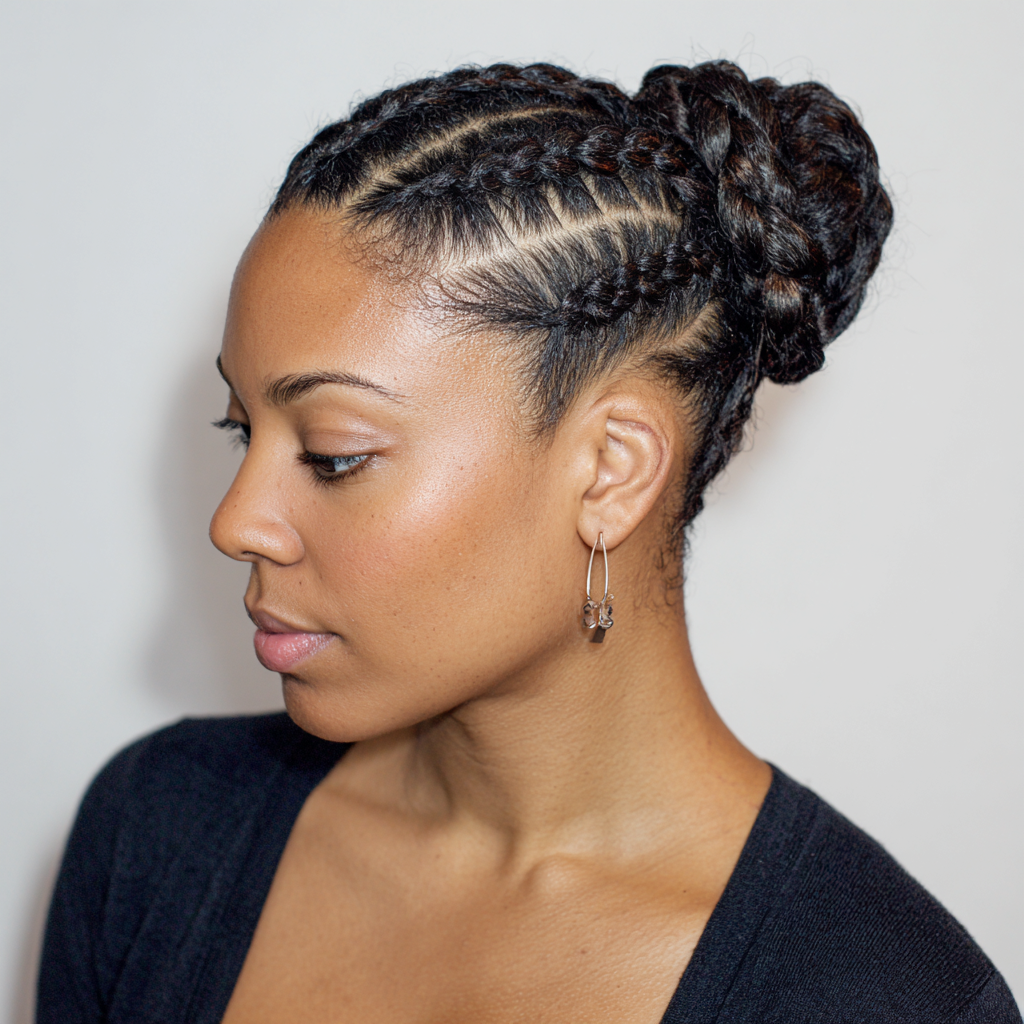 Hair Styles Braids Braided Bun