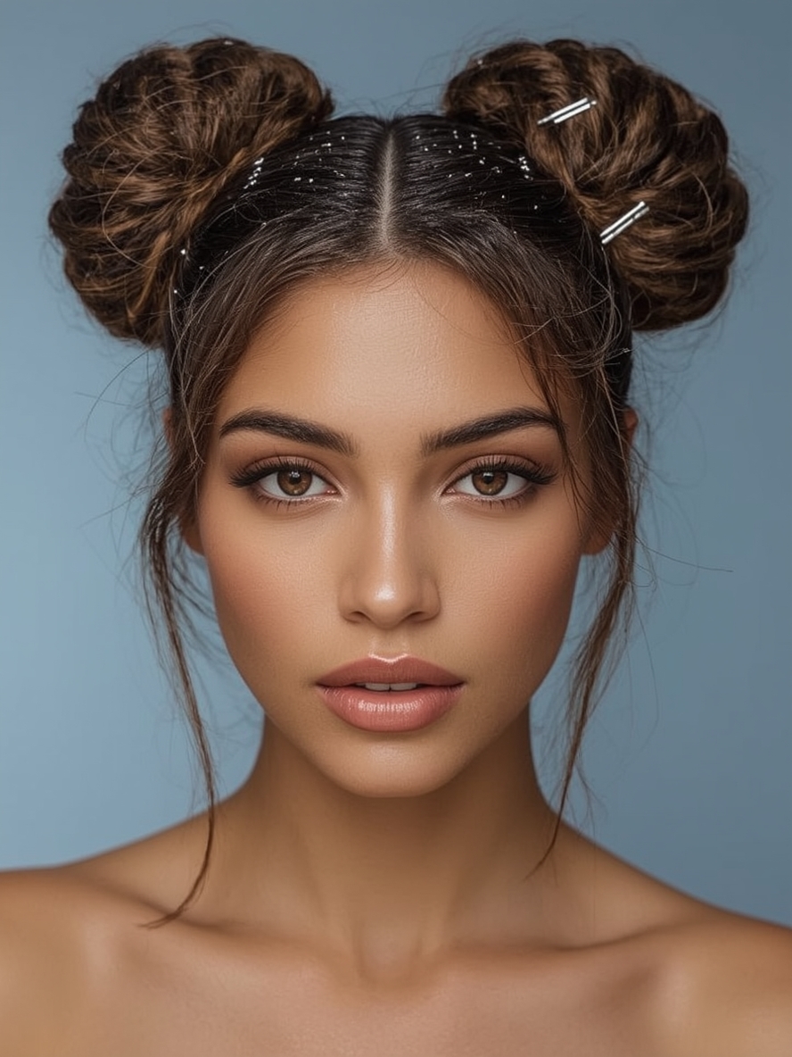 Hair Styles Braids Braided Space Buns