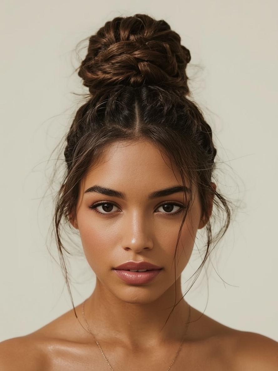 Hair Styles Braids Braided Top Knot