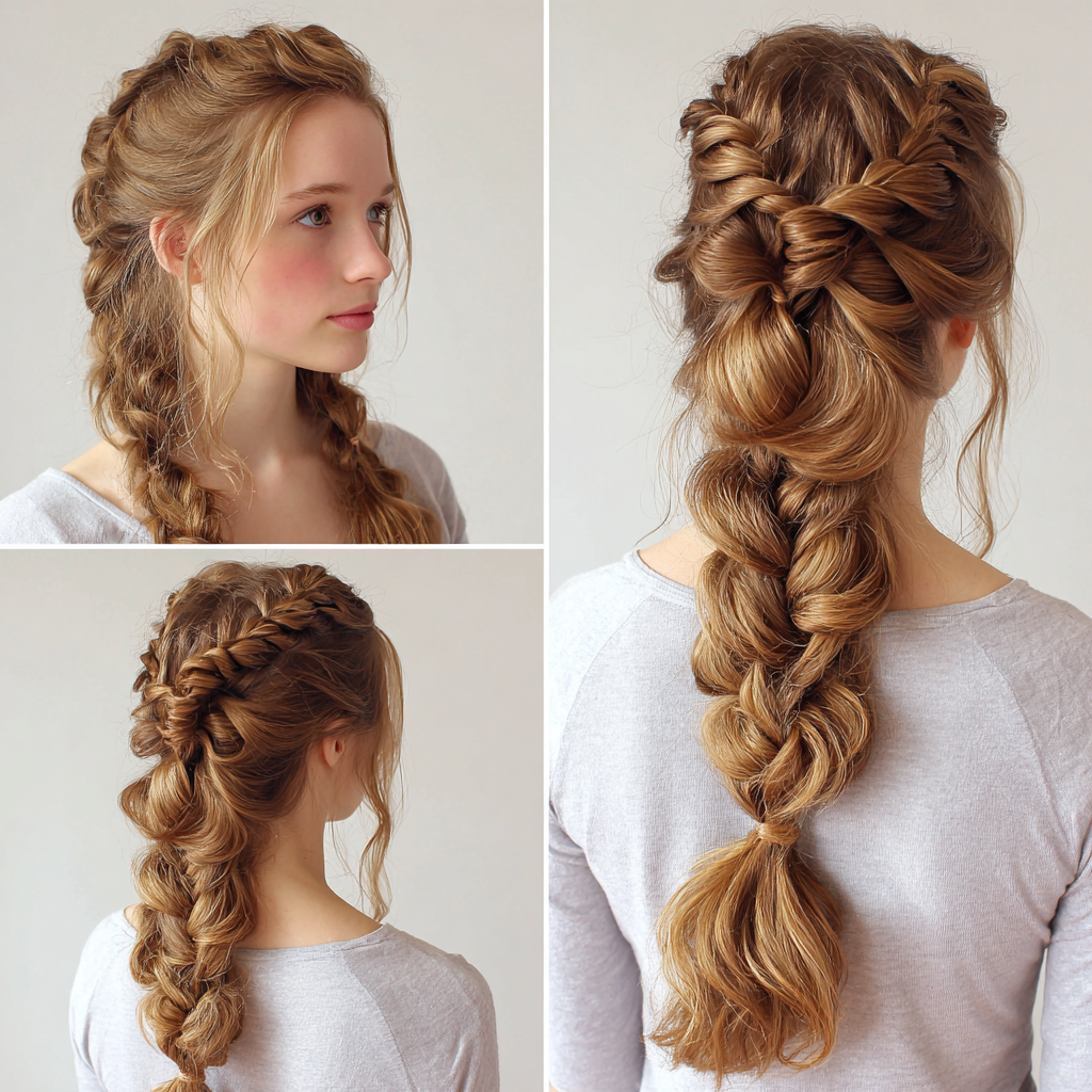 Hair Styles Braids Pull Through Braid
