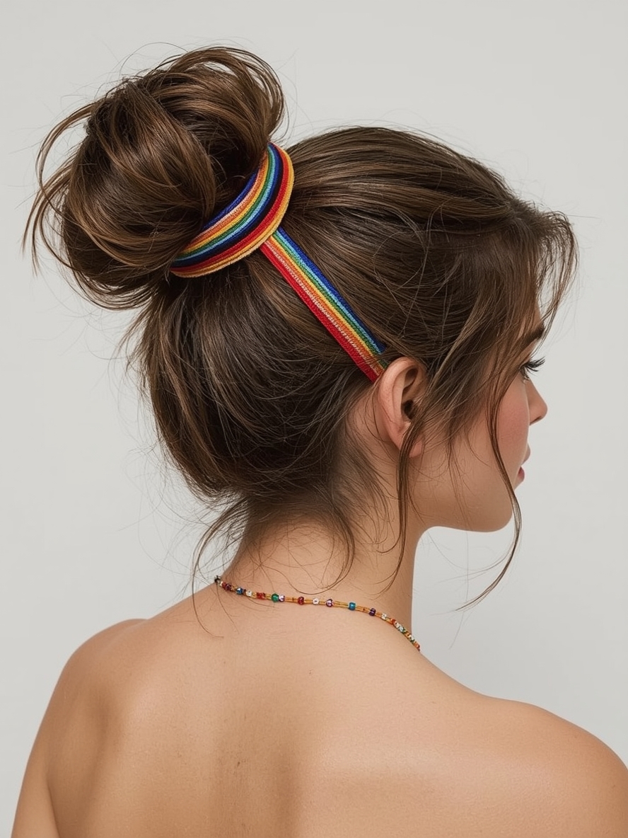 Hair Wrap Designs The Rainbow Stripe