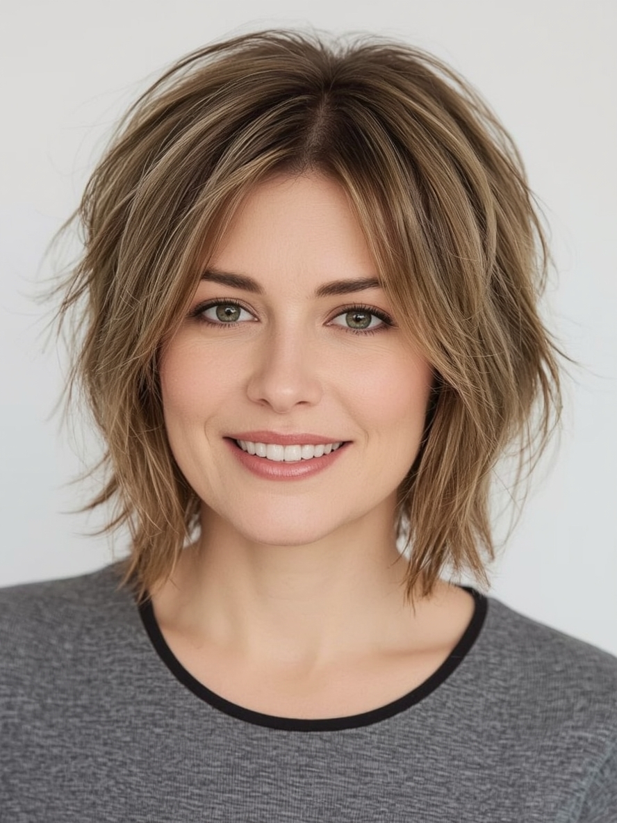 Hairstyle For Thin Fine Hair Over 50 Face Framing Layers