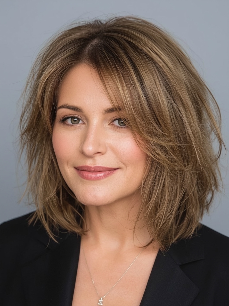 Hairstyles For Thin Fine Hair Over 60 Classic Bob with Rounded Ends