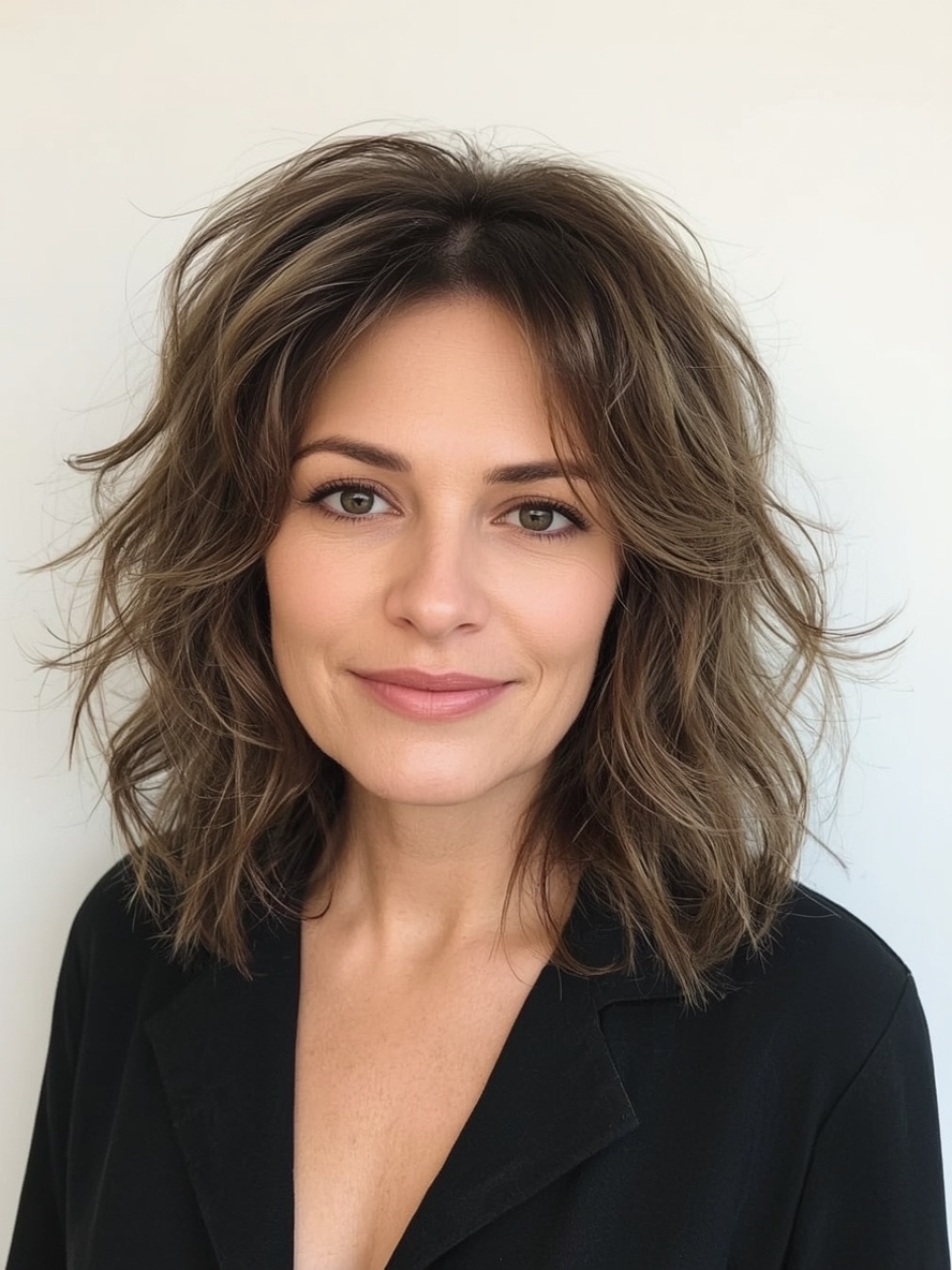 Hairstyles For Thin Fine Hair Over 60 Face Framing Layers and Soft Curls