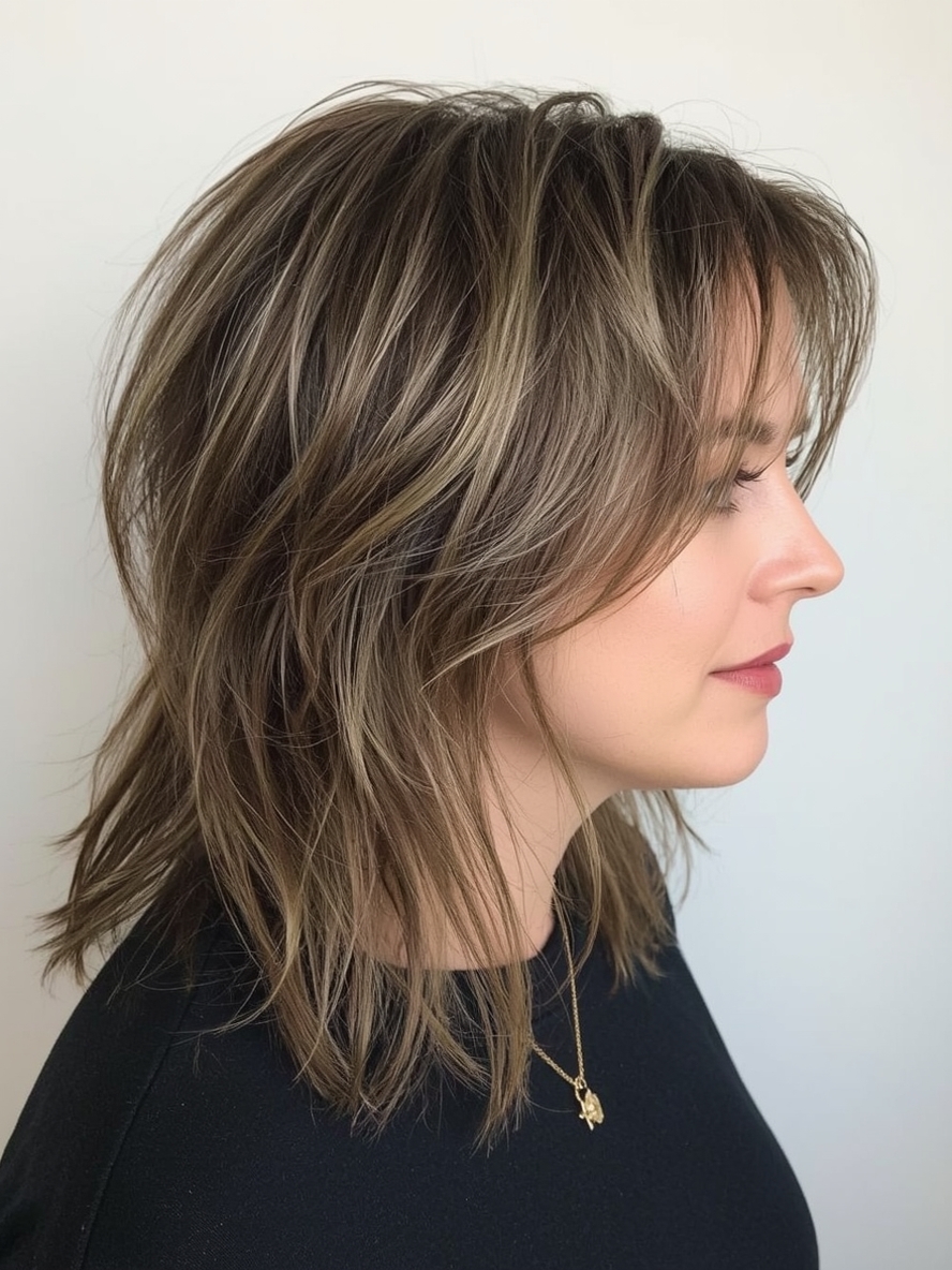 Hairstyles For Thin Fine Hair Over 60 Long Bob (Lob) with Subtle Layers