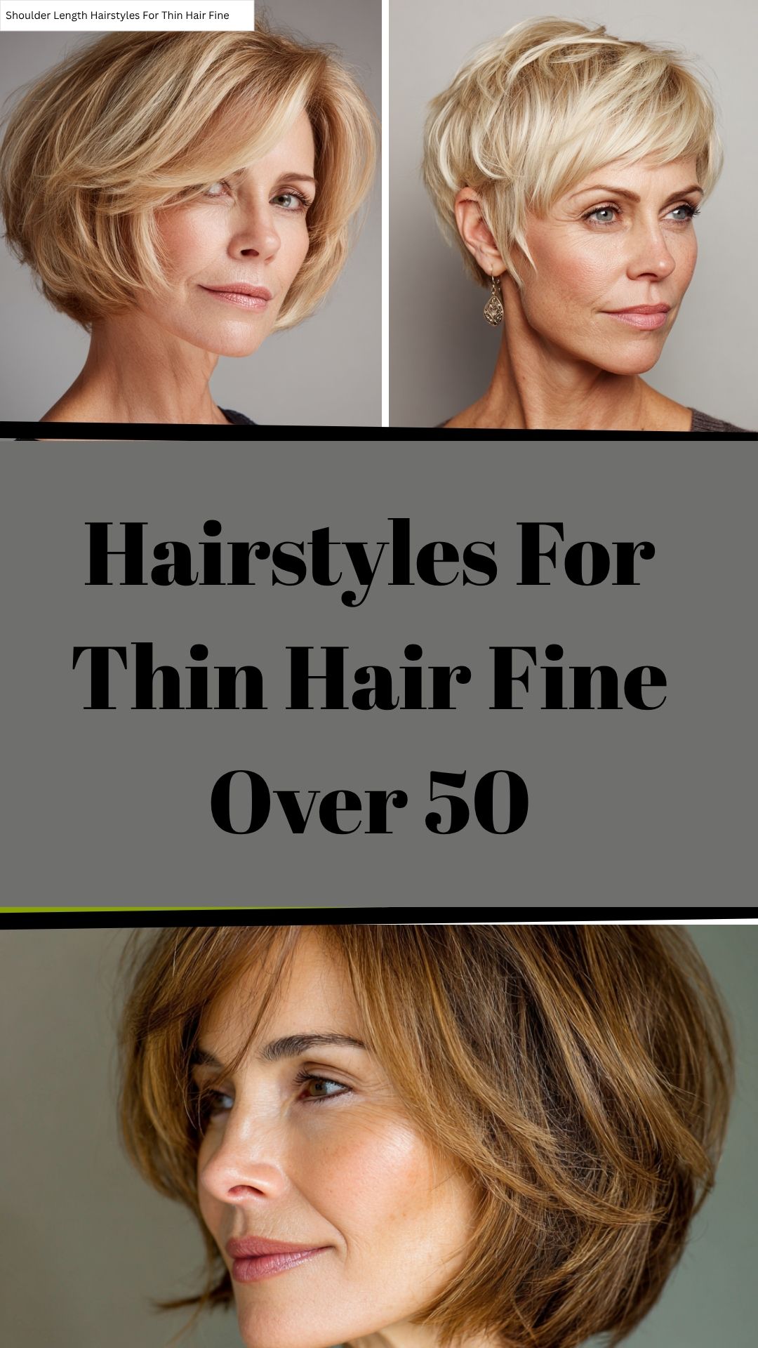 Hairstyles For Thin Hair Fine Over 50