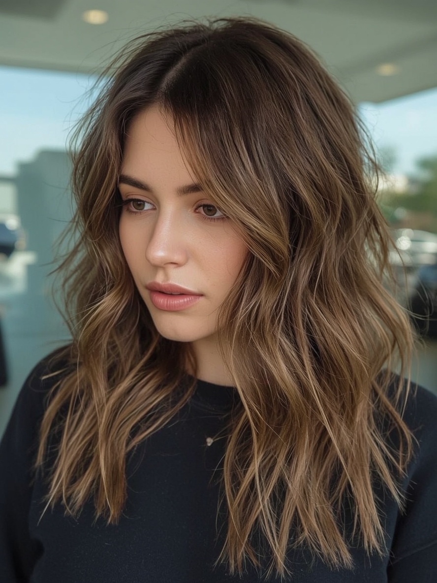 Honey Brown Balayage Barely There Honey