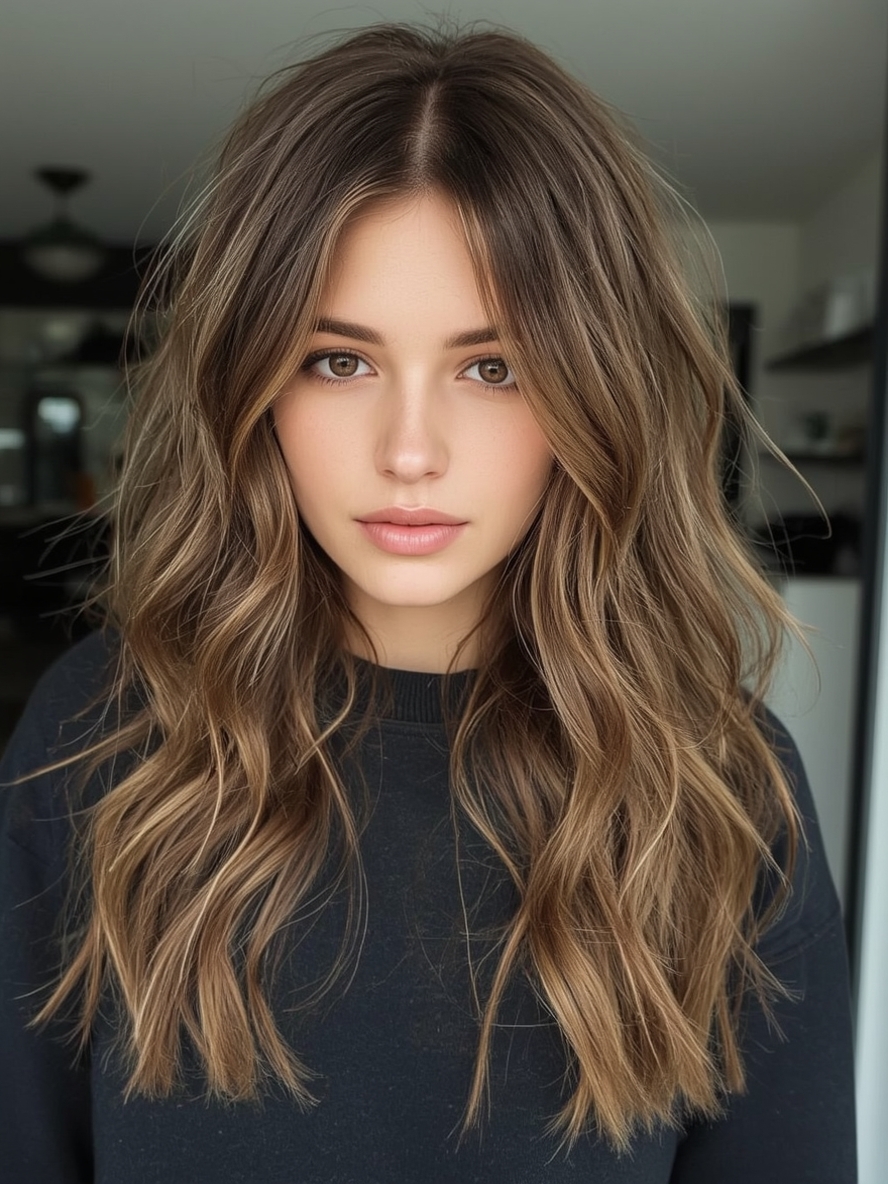 Honey Brown Balayage Honey Glazed Tresses