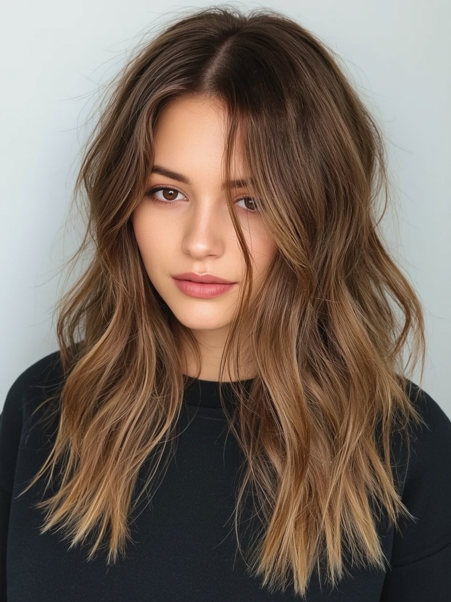 Honey Brown Balayage Liquid Honey Glimmer