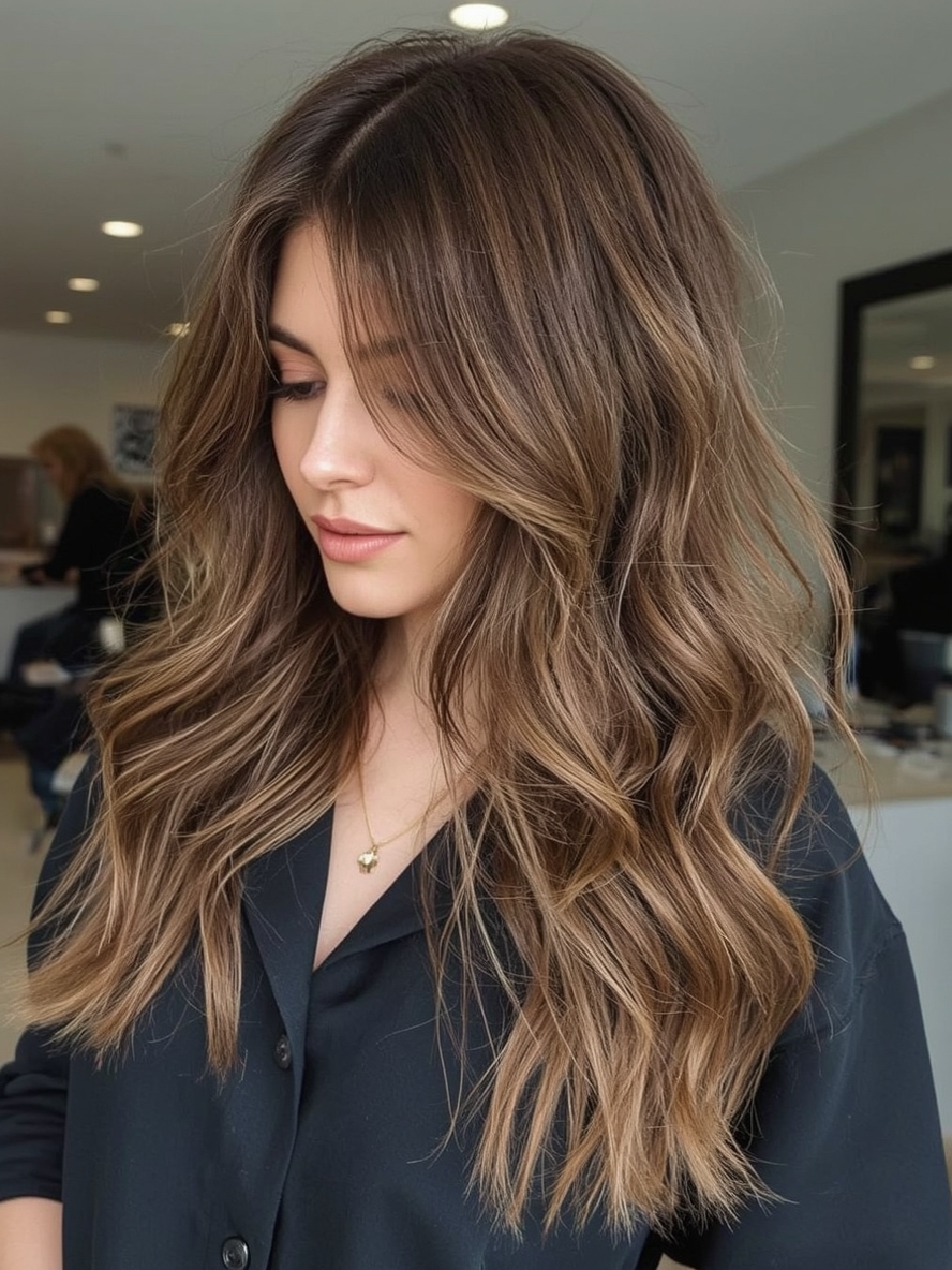 Honey Brown Balayage Rivers of Liquid Honey