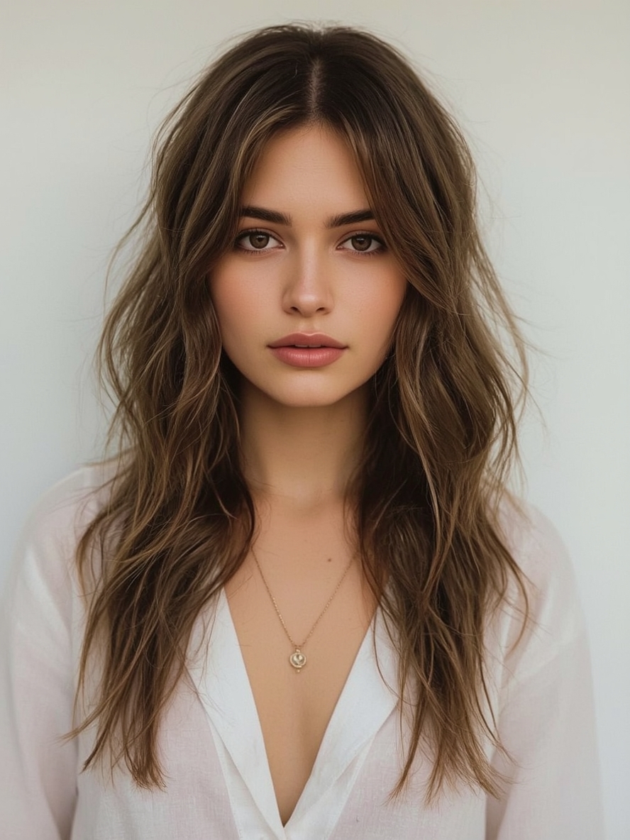 Honey Brown Balayage Sunlit Honey Haze