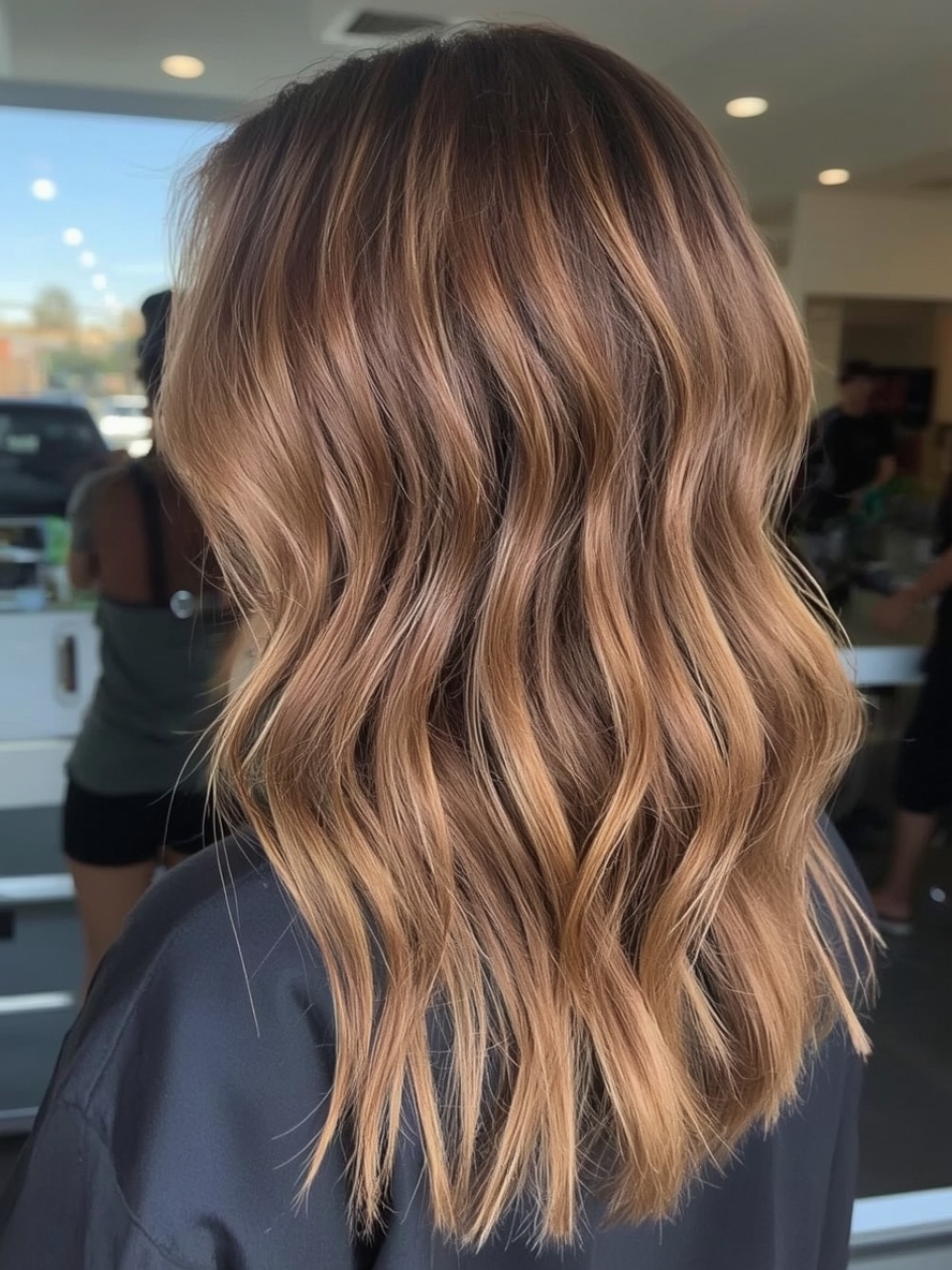 Honey Brown Balayage Sunset Honey Melody