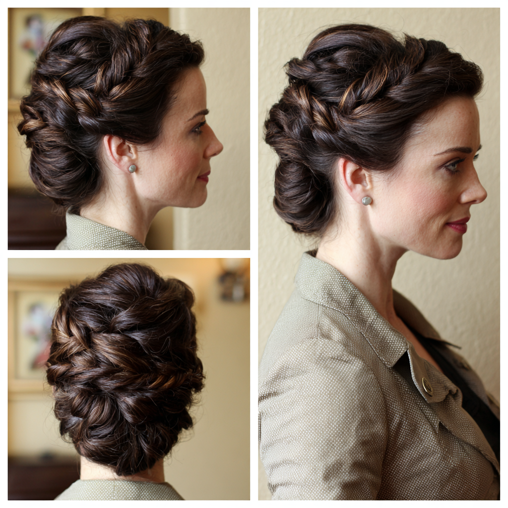 Hot Hair Styles French Braid Updo
