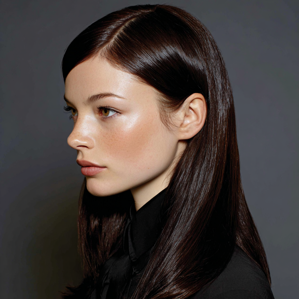 Hot Hair Styles Sleek and Straight with Tucked Sides